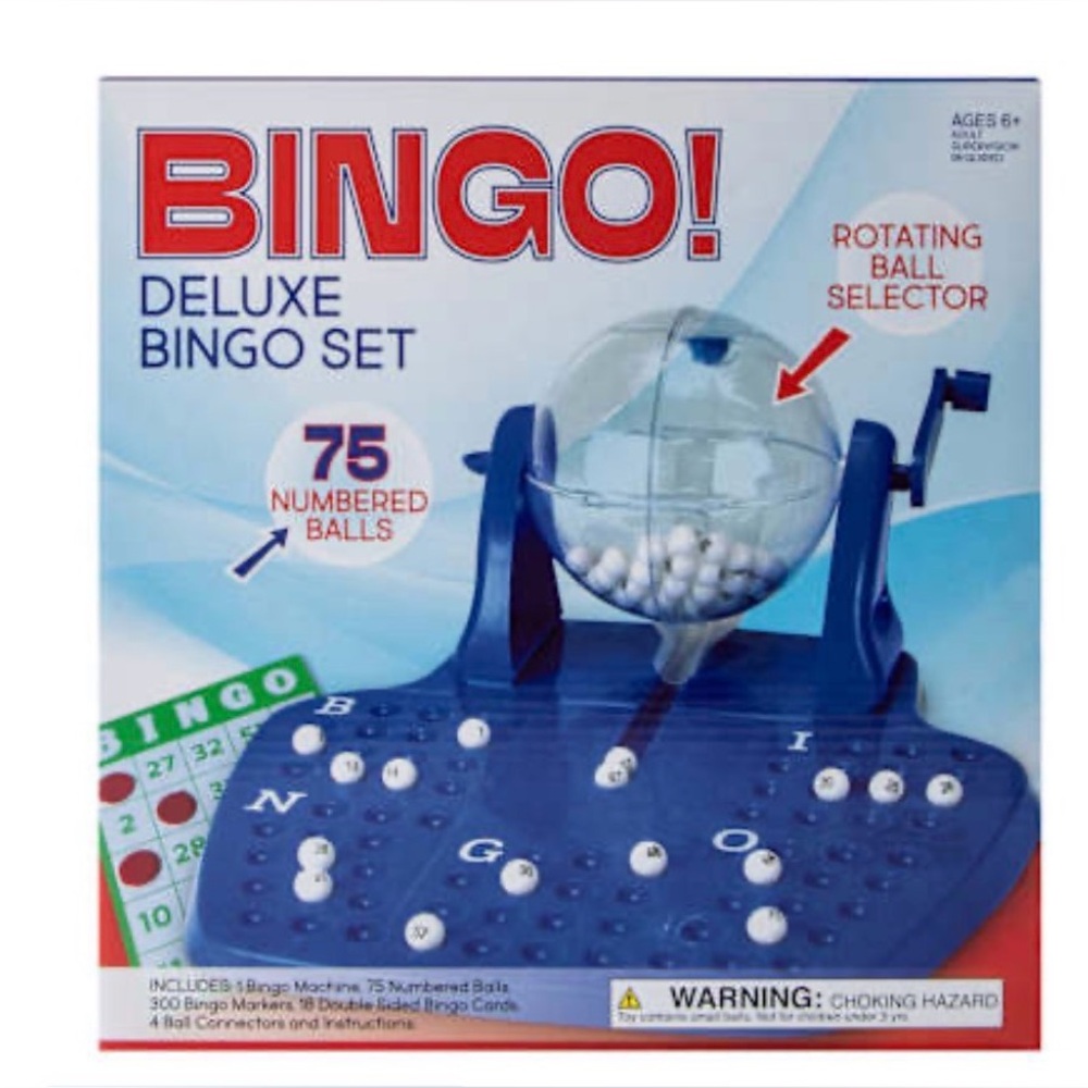 Deluxe Bingo Set with Rotating Ball Selector